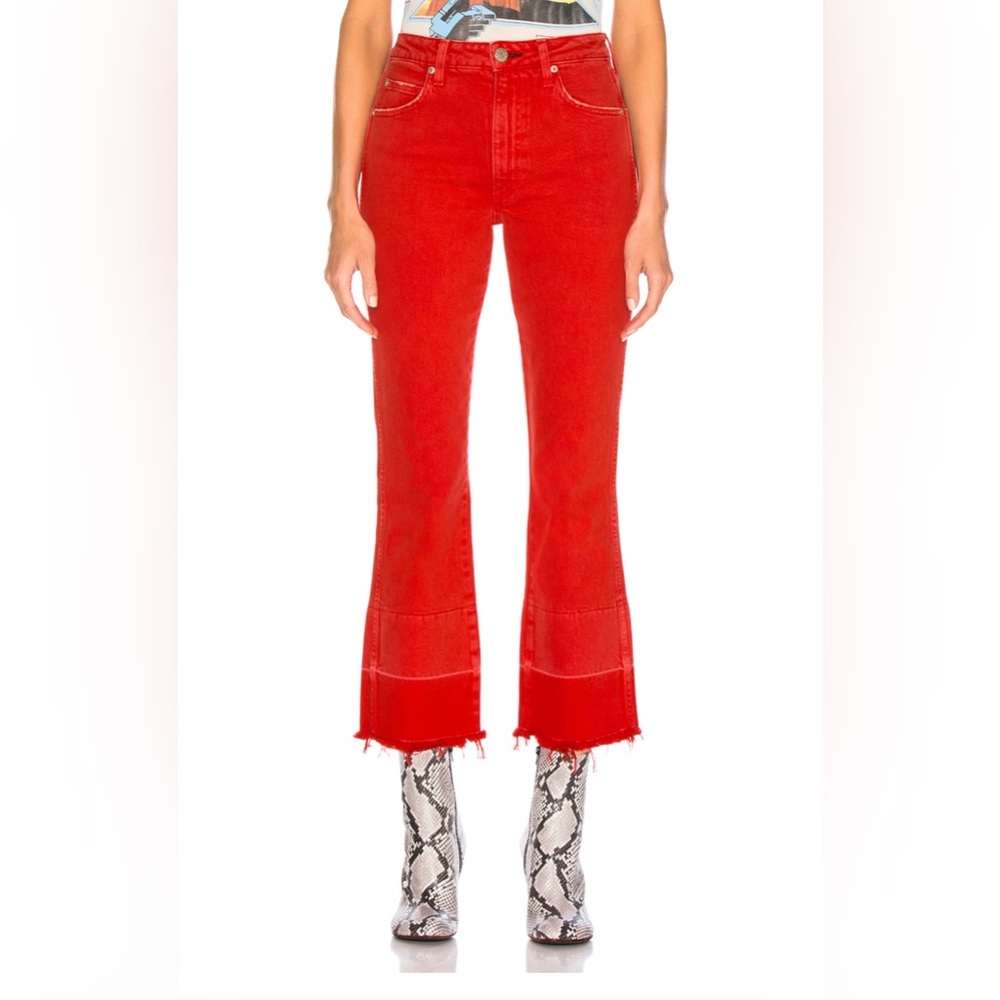 AMO Women’s Denim Bella Released Hem Jeans in Cayenne Size 30